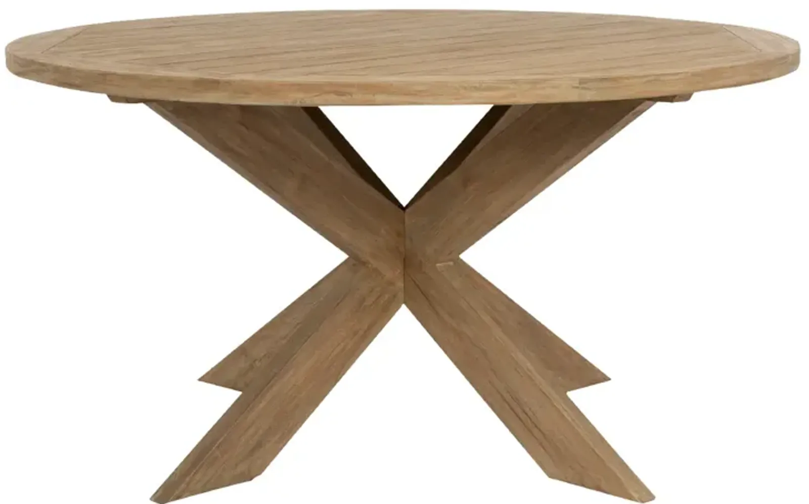 Coastal Teak 56" Round Dining Table