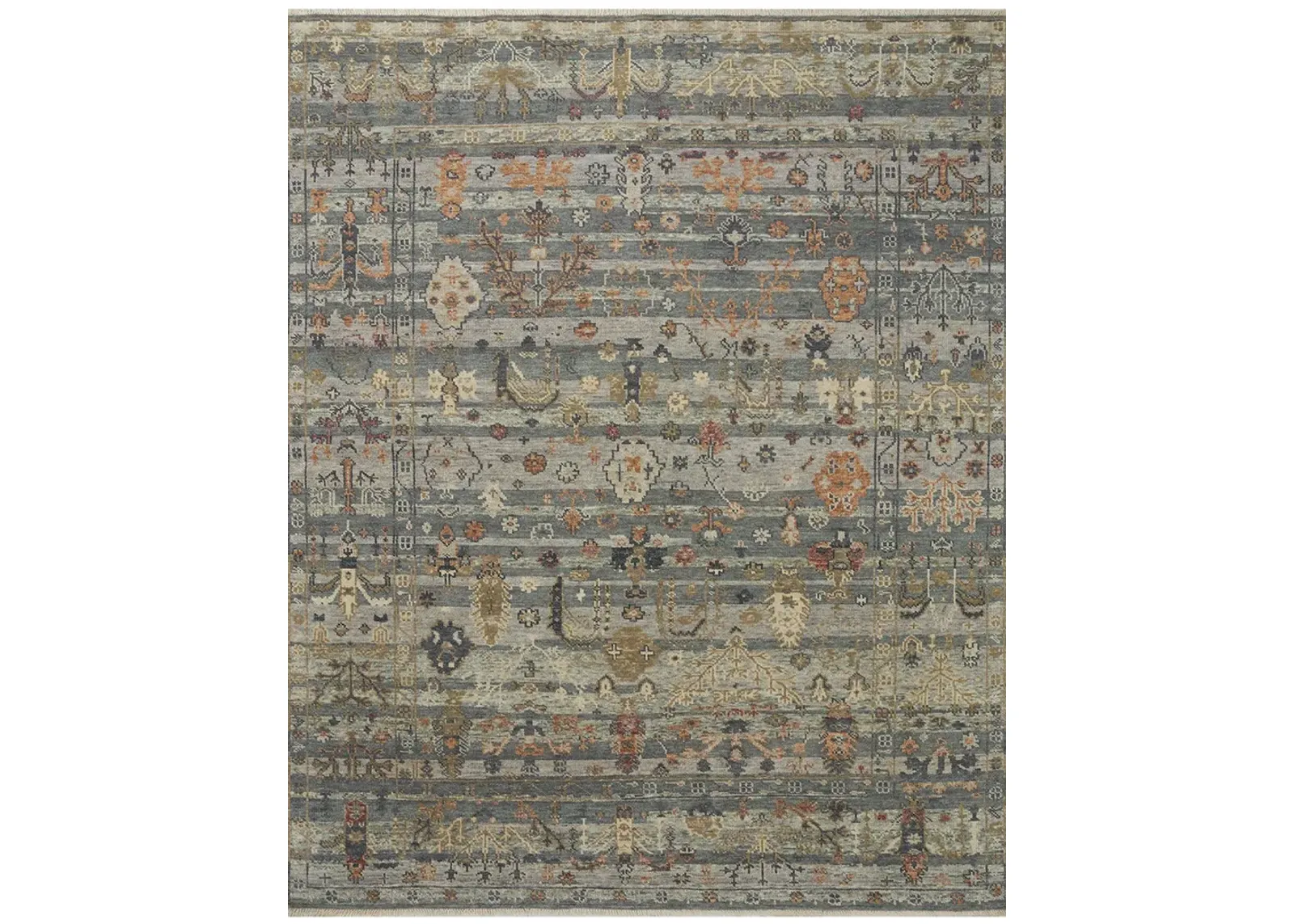 Dominic DOM03 Slate/Multi 4' x 6' Rug