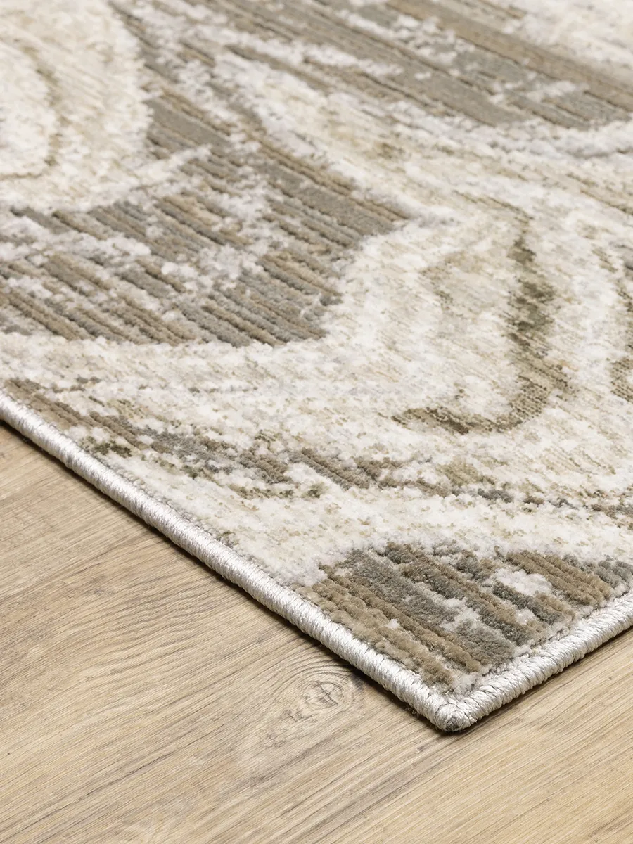 Nebulous 6'7" x 9'6" Beige Rug