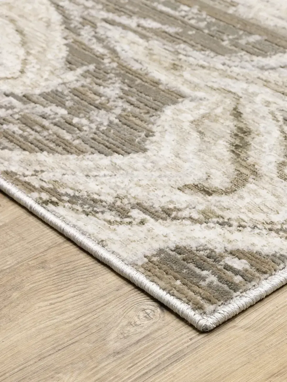 Nebulous 6'7" x 9'6" Beige Rug