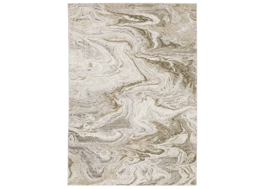 Nebulous 6'7" x 9'6" Beige Rug