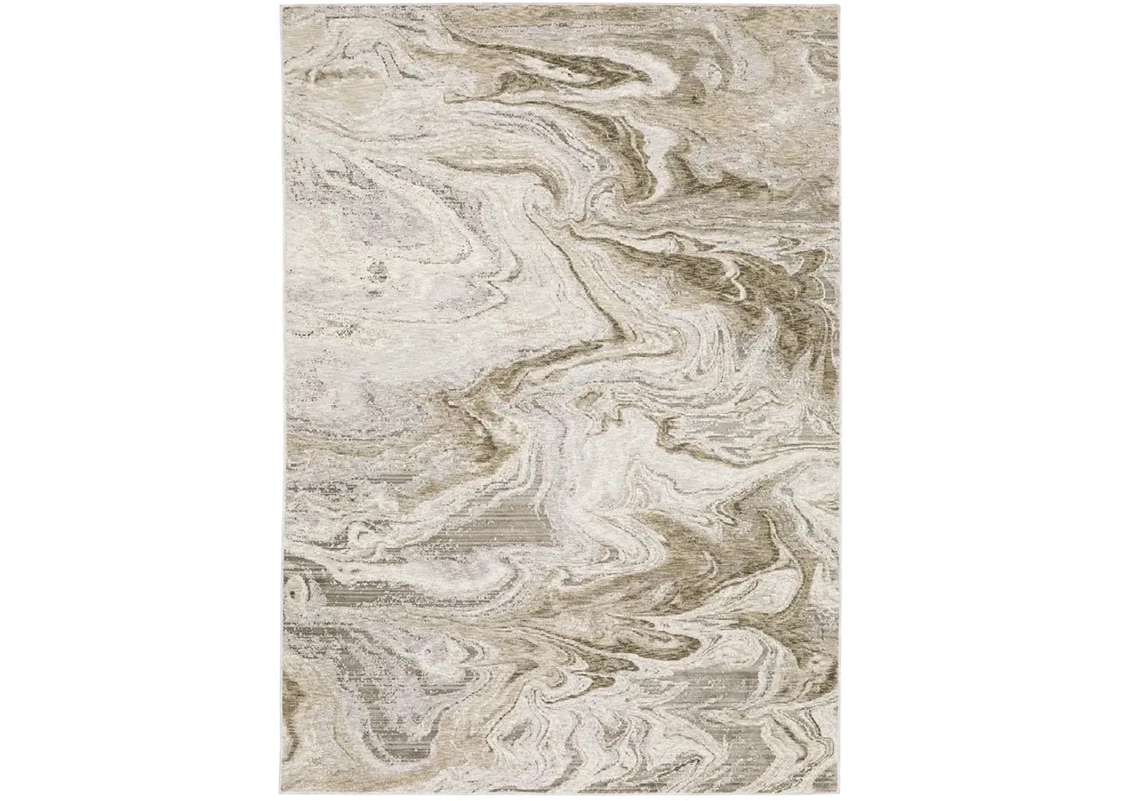 Nebulous 6'7" x 9'6" Beige Rug