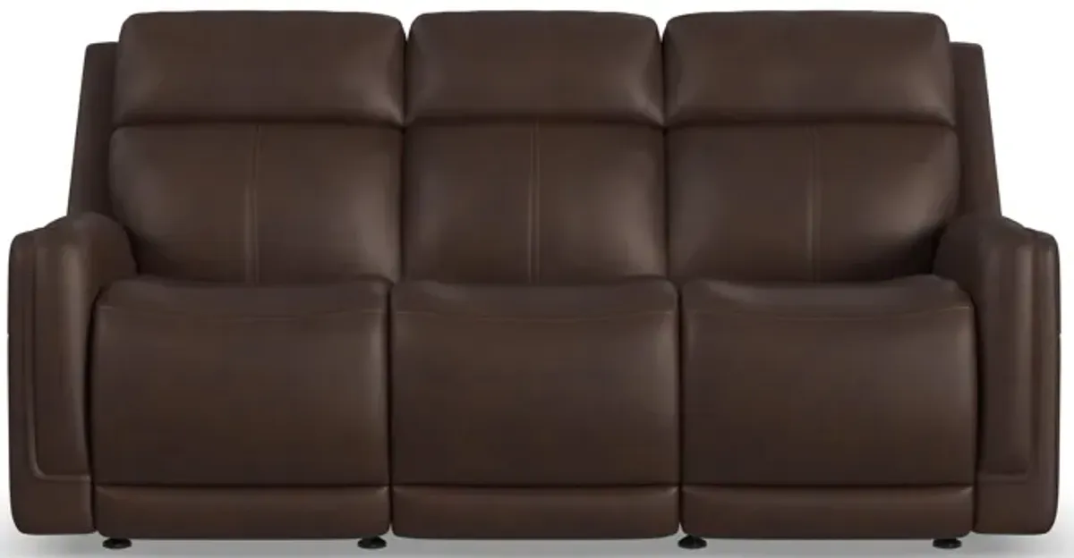 Alister Burnt Umber Power Gliding Sofa