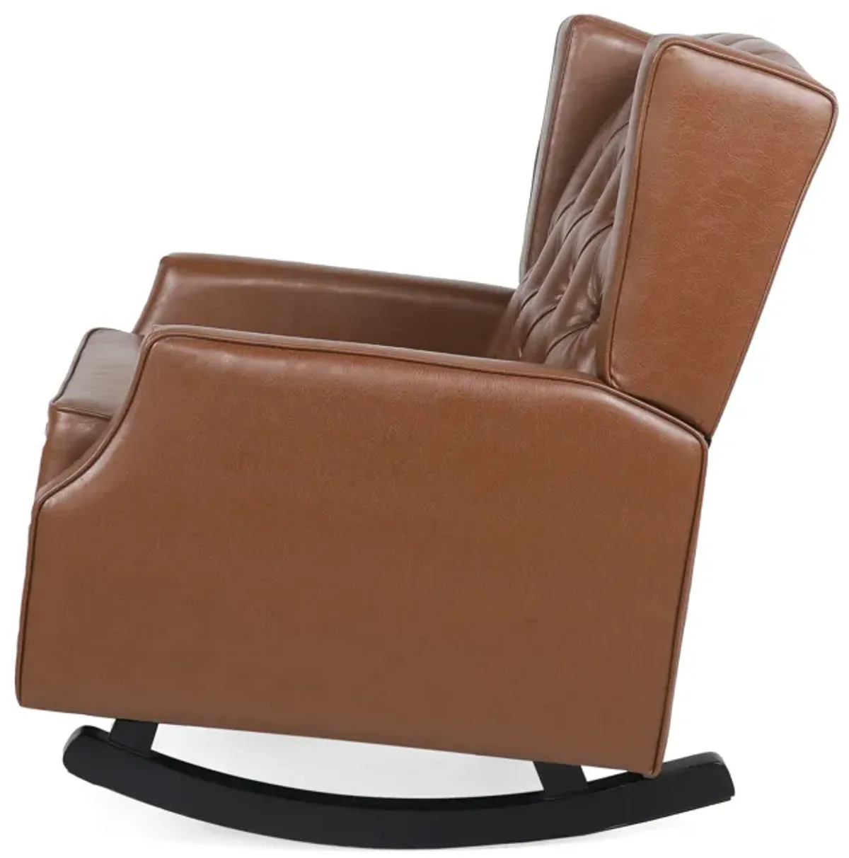 Merax PU Leather Recliner Rocking Chair