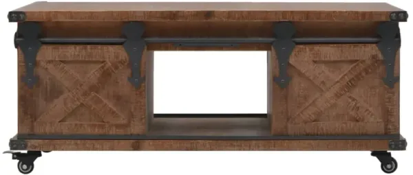 vidaXL Coffee Table Solid Fir Wood 35.8"x20.1"x15" Brown