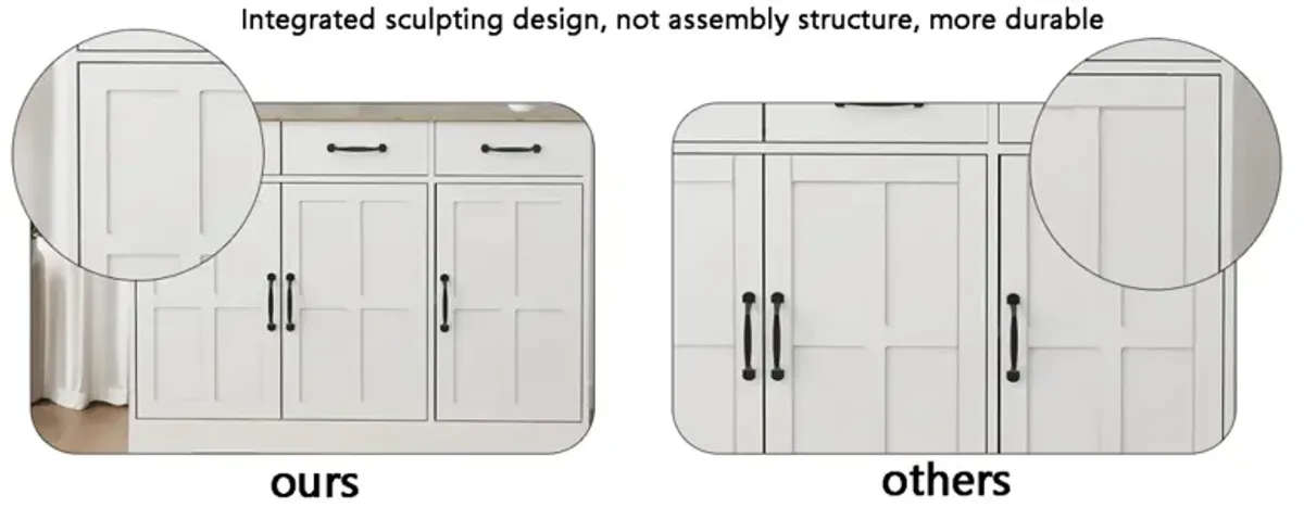 Double Door Narrow Height Slim Floor Standing Cabinet