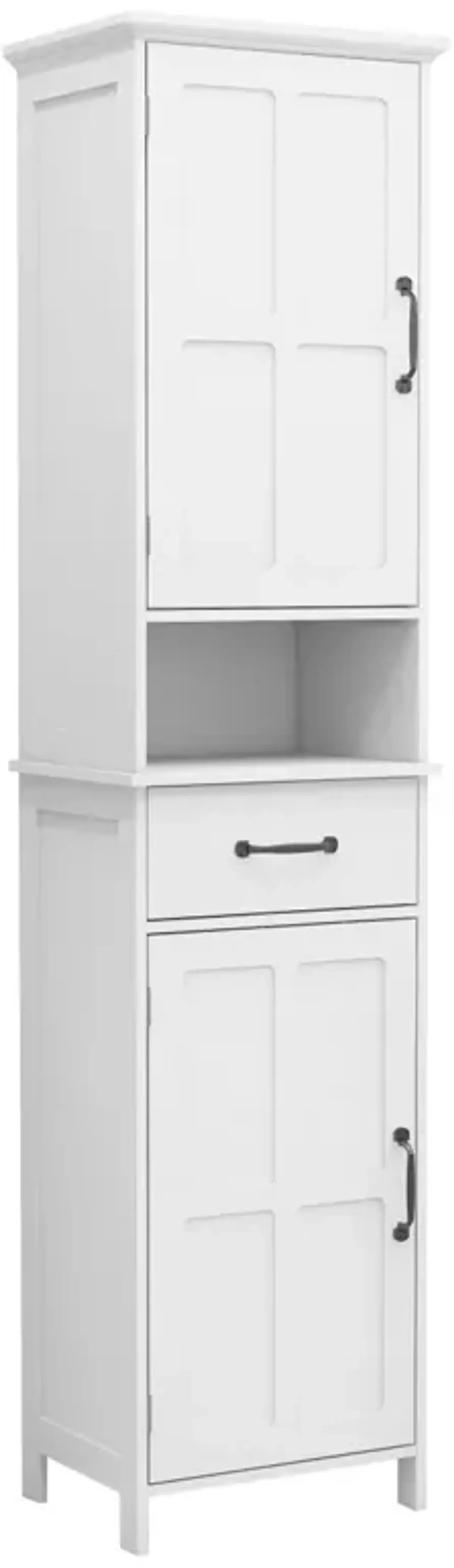 Double Door Narrow Height Slim Floor Standing Cabinet