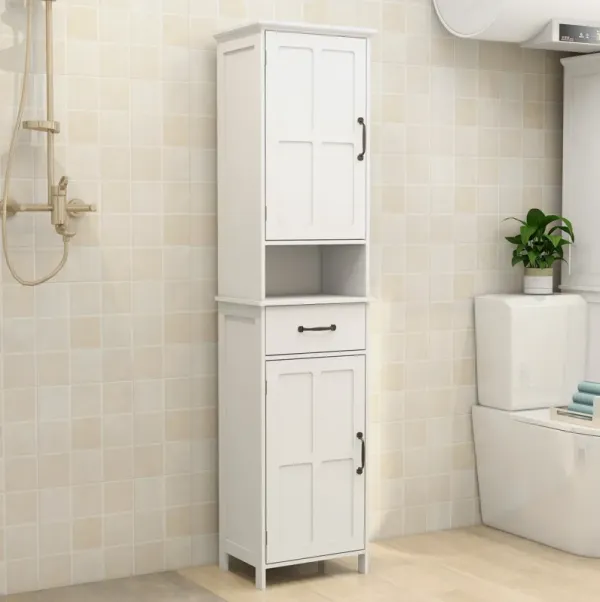 Streamdale Double Door Narrow Height Slim Floor Standing Cabinet