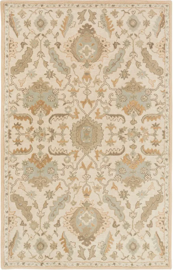 Caesar CAE-1166 4' Round White Rug