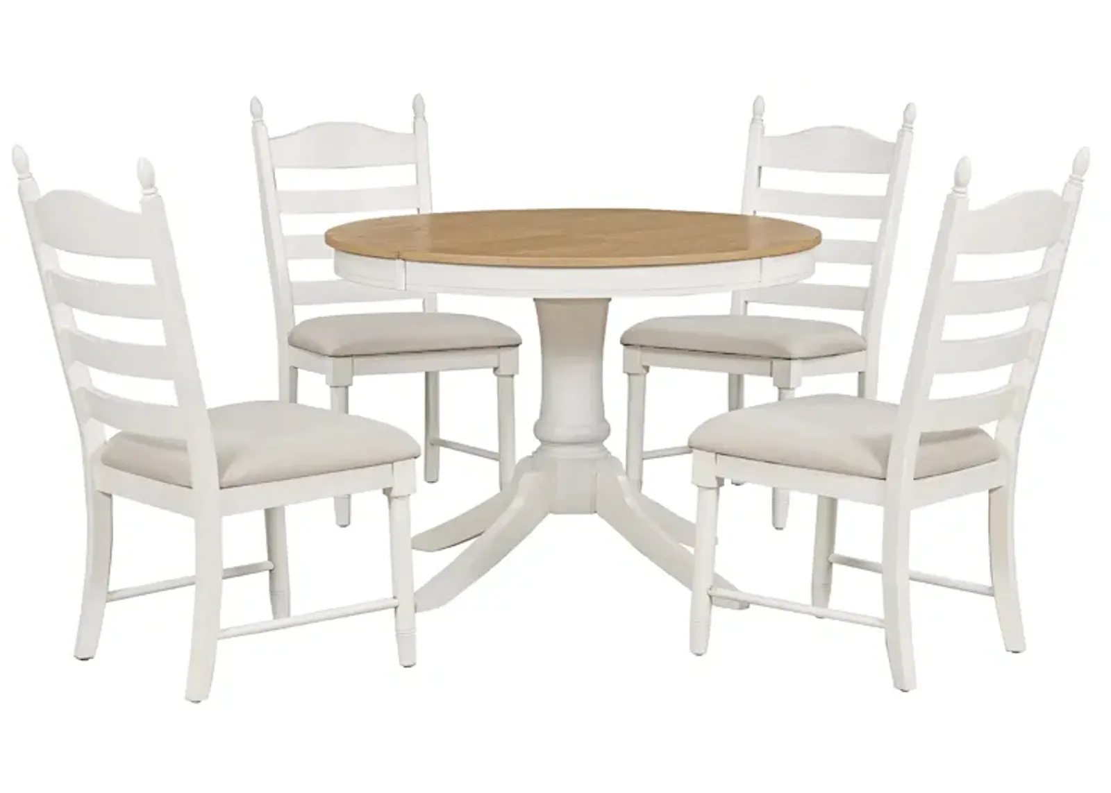 Merax 5-Piece Retro Functional Dining Table Set