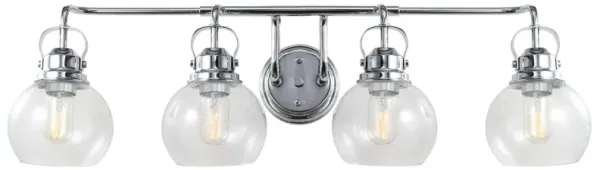 Shirley Metal Bubbled Glass Vanity Light