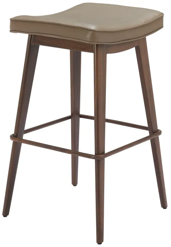 Divat Barstool (Set of 2) Taupe & Walnut