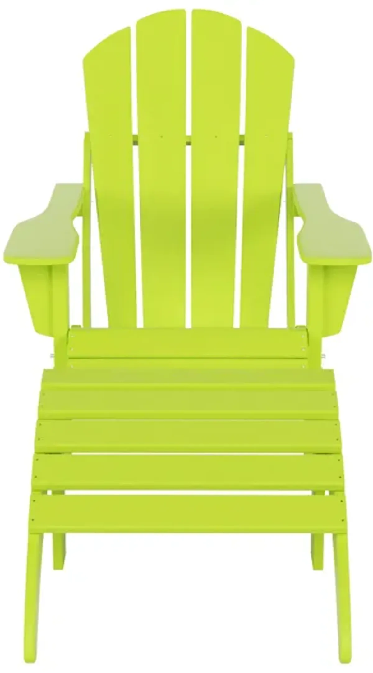 WestinTrends Folding Adirondack Chair With Footrest Ottoman Set