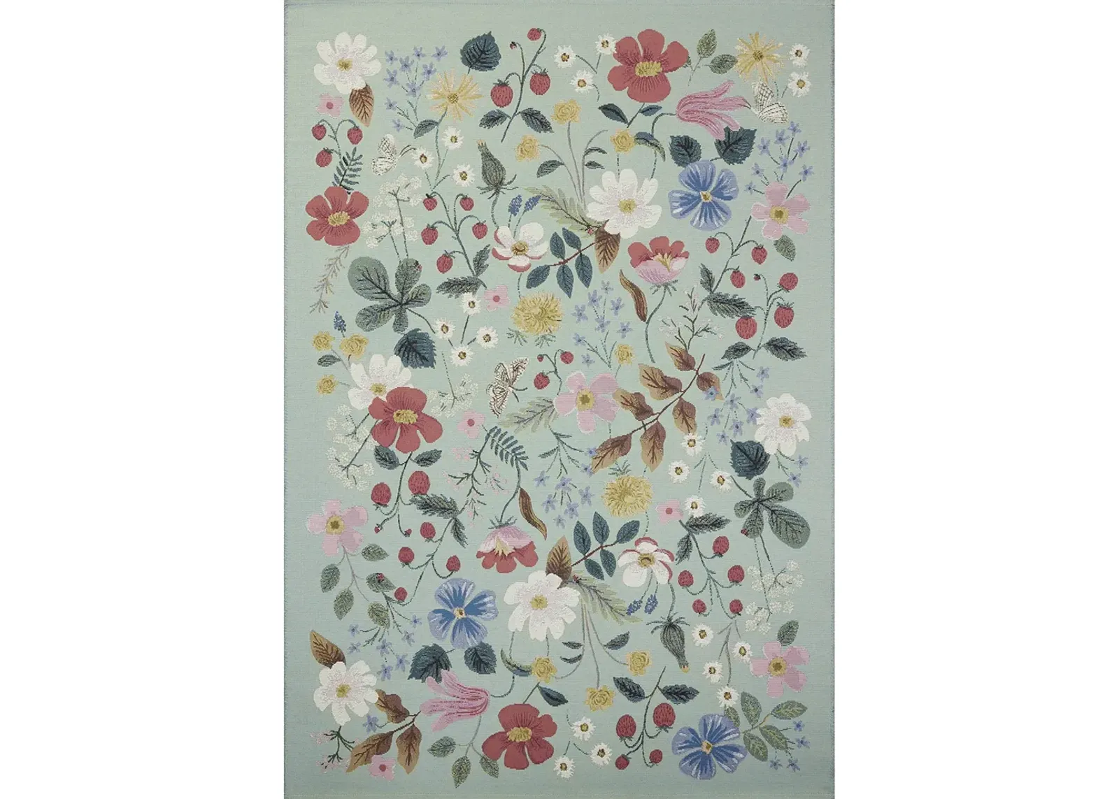 Perennial PRN-02 Mint 7''10" x 11''2" Rug by Rifle Paper Co.