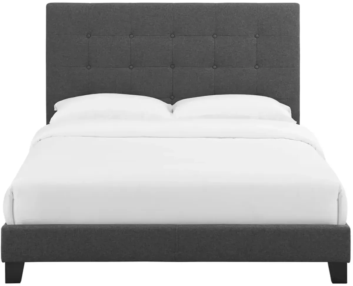 Modway - Melanie Full Tufted Button Upholstered Fabric Platform Bed