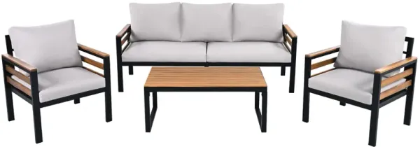 Merax Outdoor Patio Conversation Set Sofa Set for 5 People