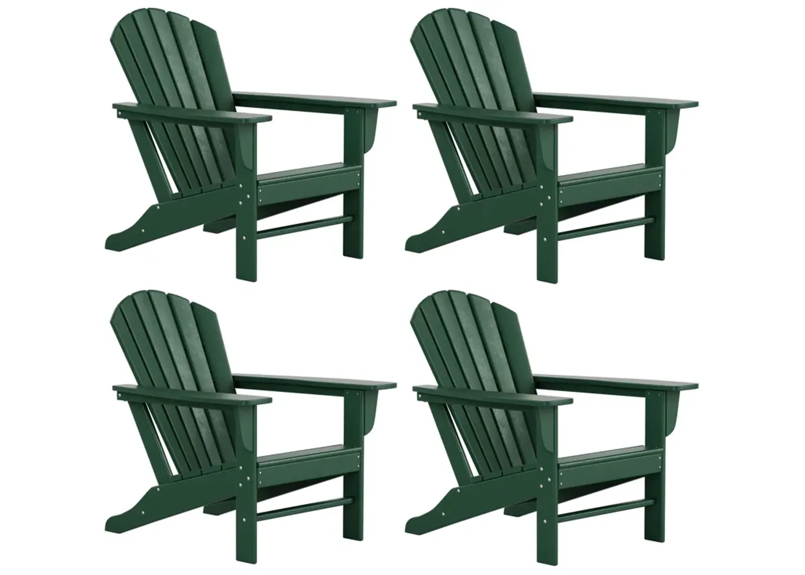 WestinTrends Outdoor Patio Adirondack Chair (Set of 4)