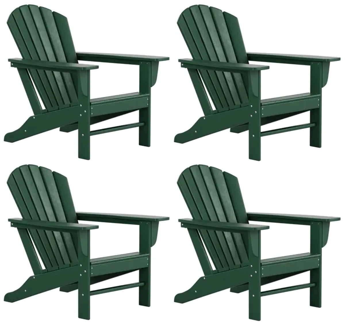 WestinTrends Outdoor Patio Adirondack Chair (Set of 4)