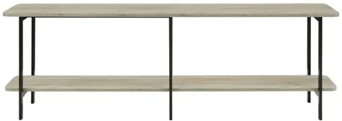 Celine Gray Low Console Table
