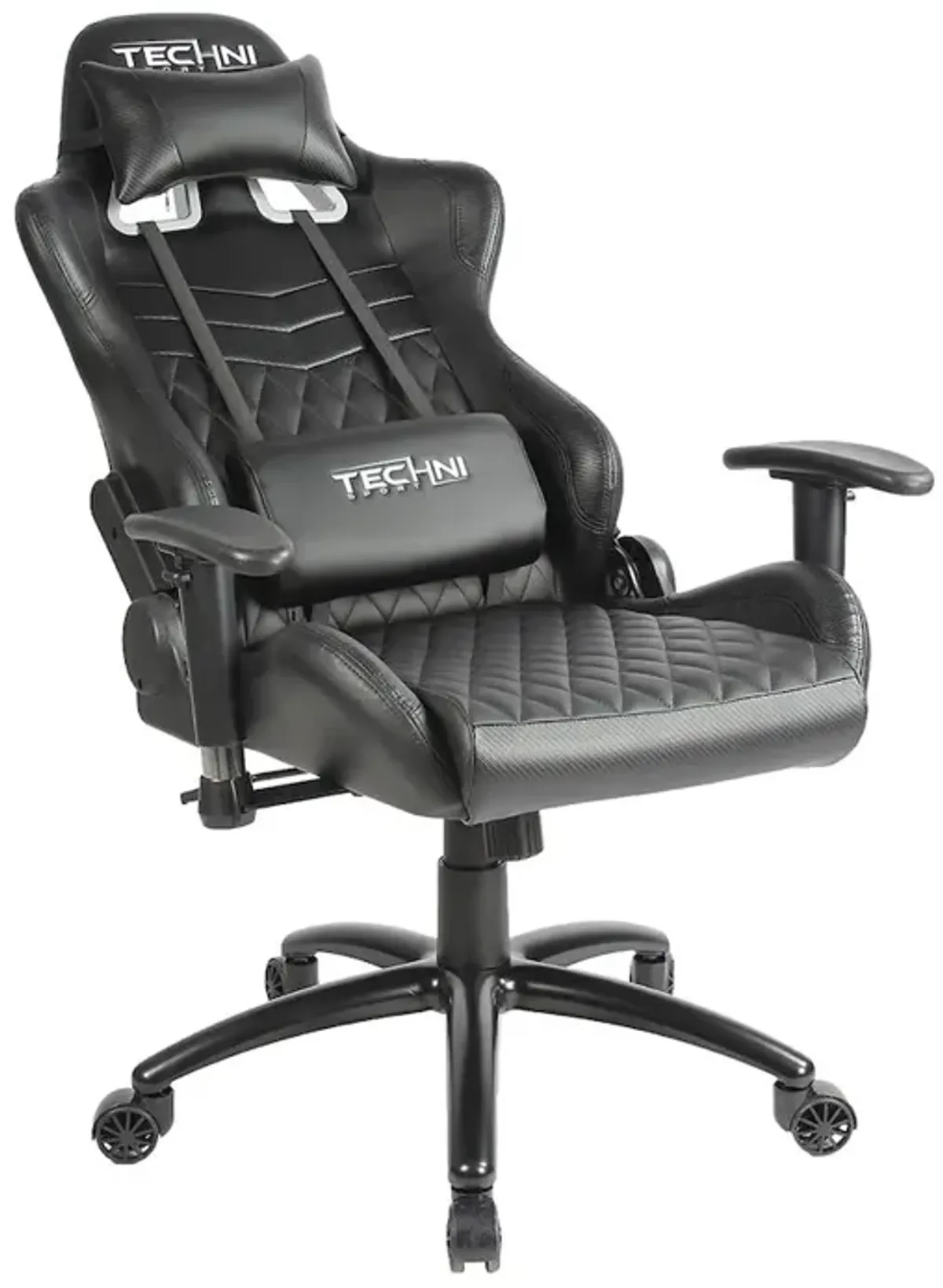 Techni Sport TS-5100 Ergonomic, High Back, Racer Style, Video Gaming Chair, Black