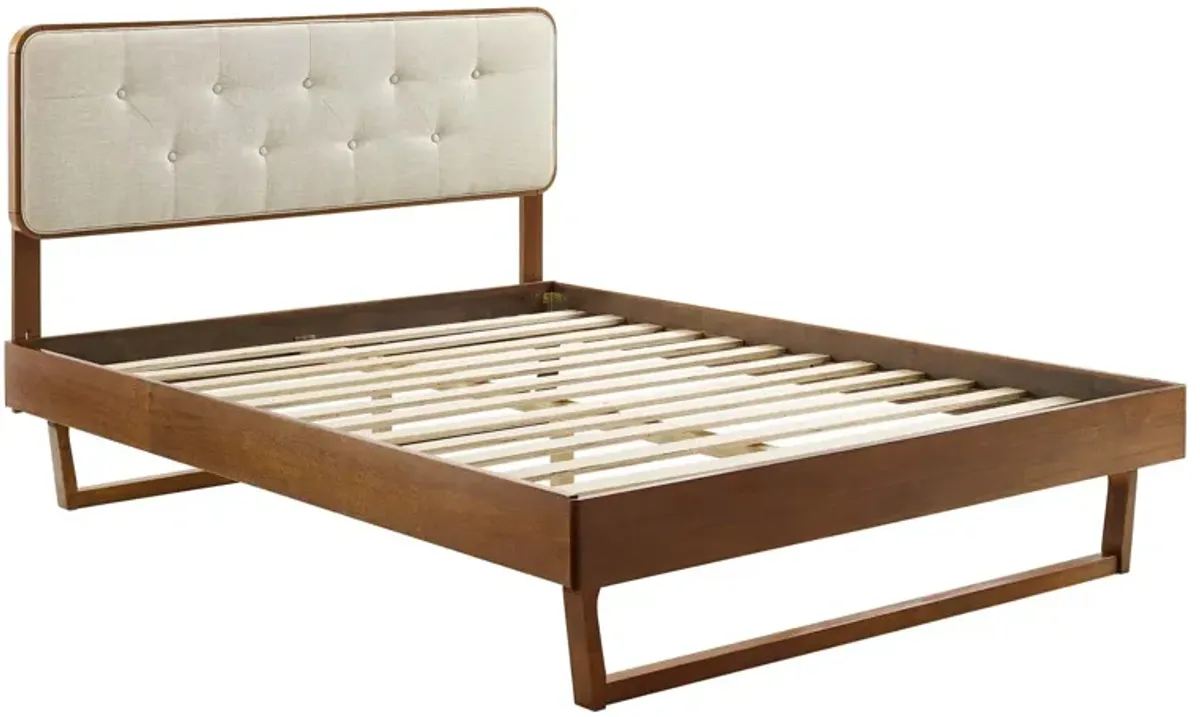 Modway - Bridgette Queen Wood Platform Bed with Angular Frame