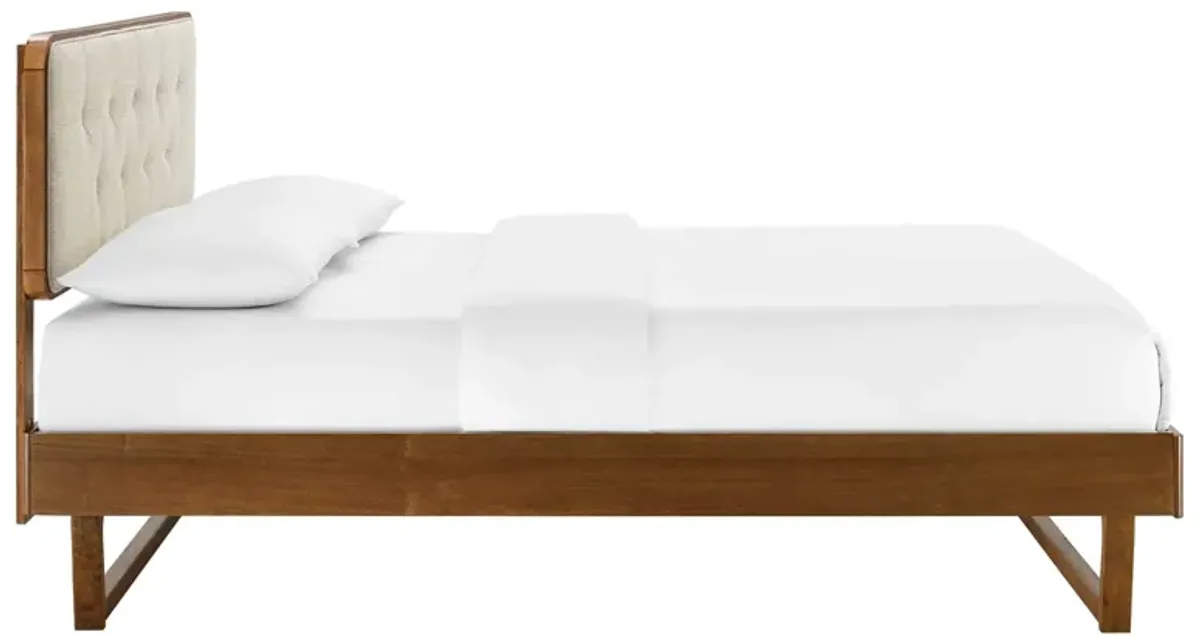 Modway - Bridgette Queen Wood Platform Bed with Angular Frame