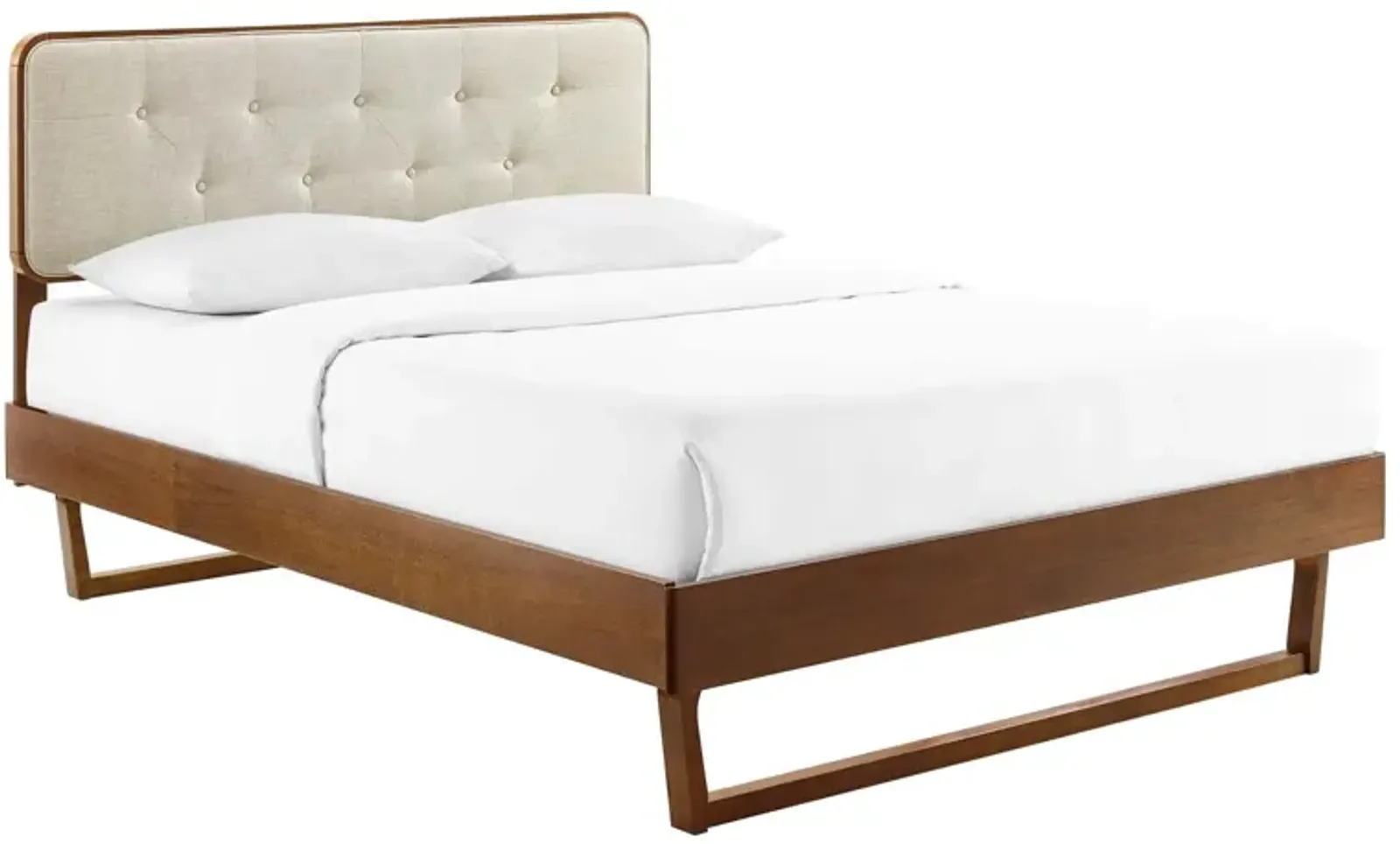 Modway - Bridgette Queen Wood Platform Bed with Angular Frame