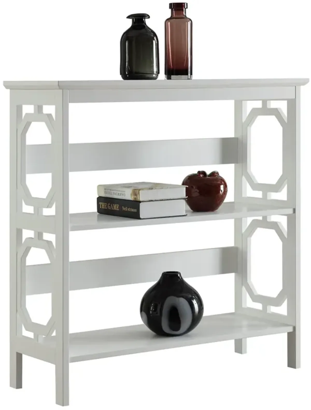 Convenience Concepts Omega 3 Tier Bookcase, White