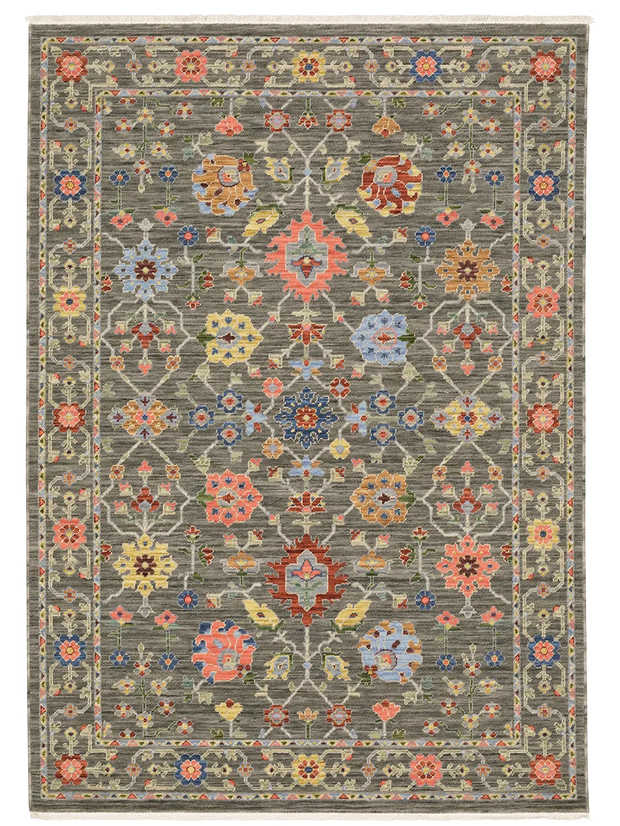 Lucca 9'10" x 12'10" Grey Rug