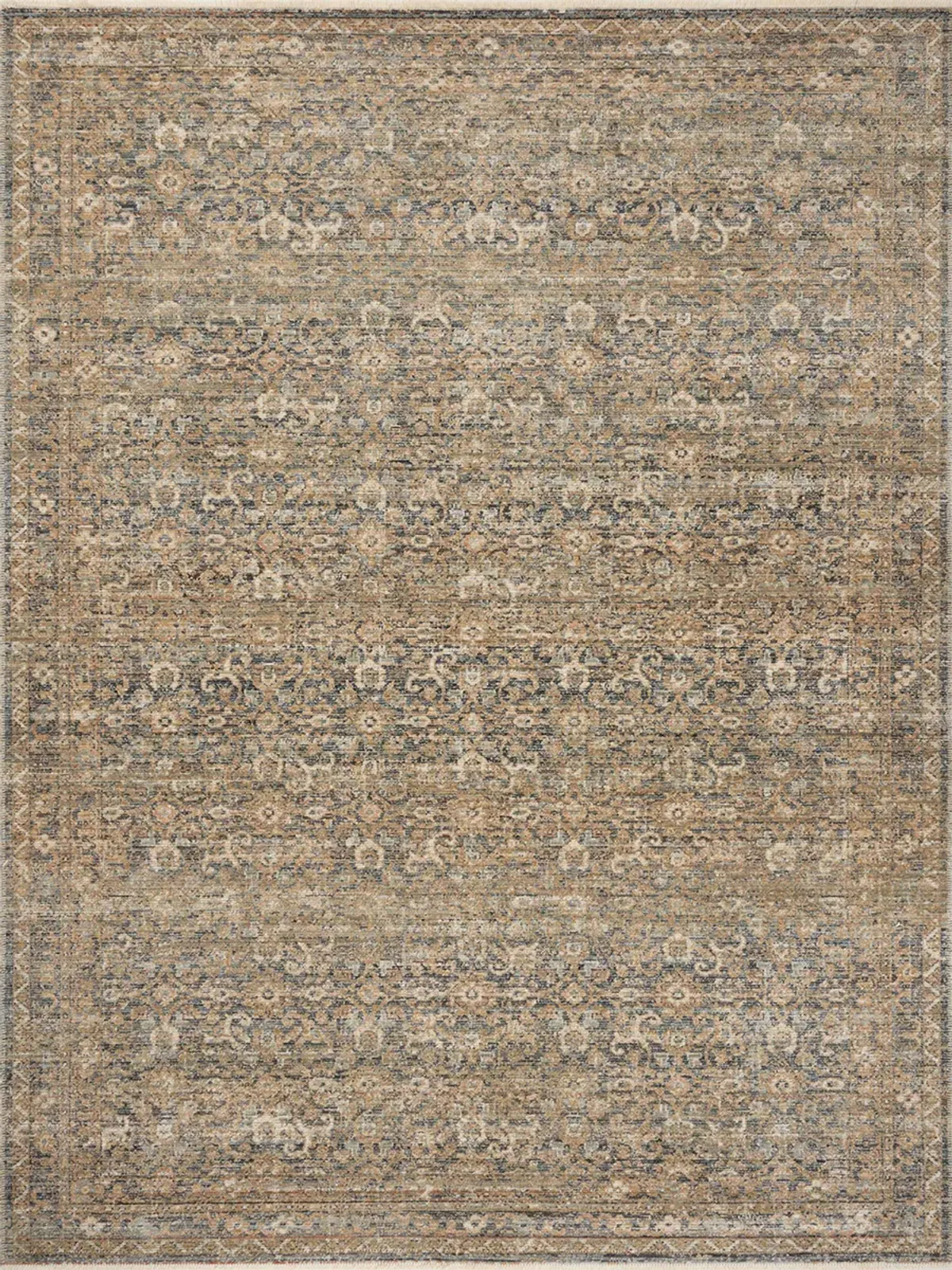 Molly MOL02 Denim/Gold 7'10" x 10' Rug by Amber Lewis x Loloi