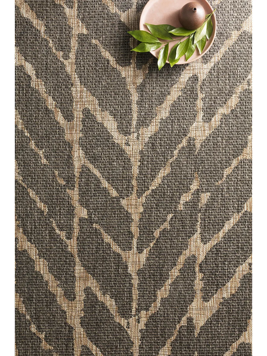 Isle IE02 Charcoal/Mocha 5'3" x 7'7" Rug