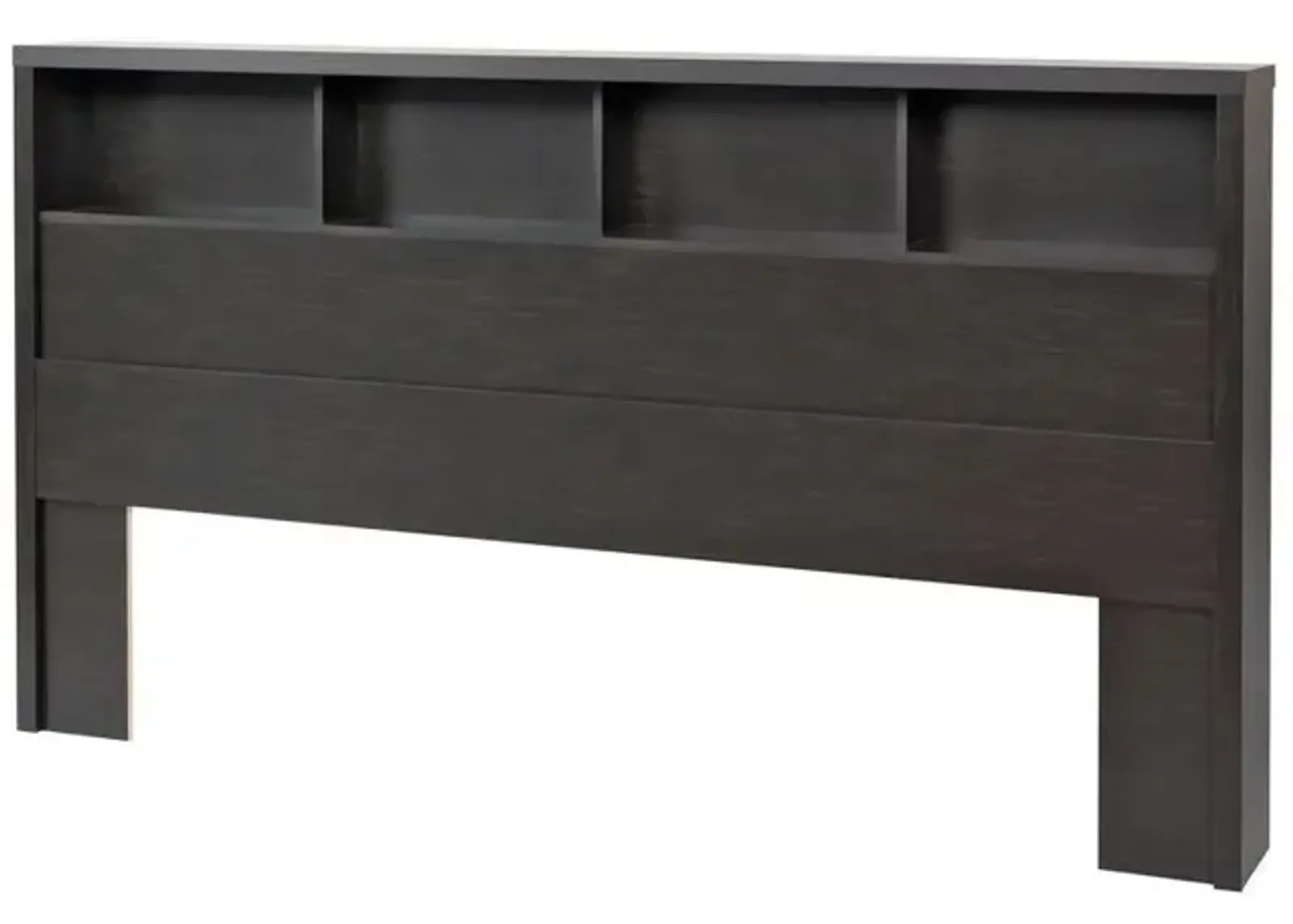 Hivvago King size Bookcase Headboard in Espresso Wood Finish