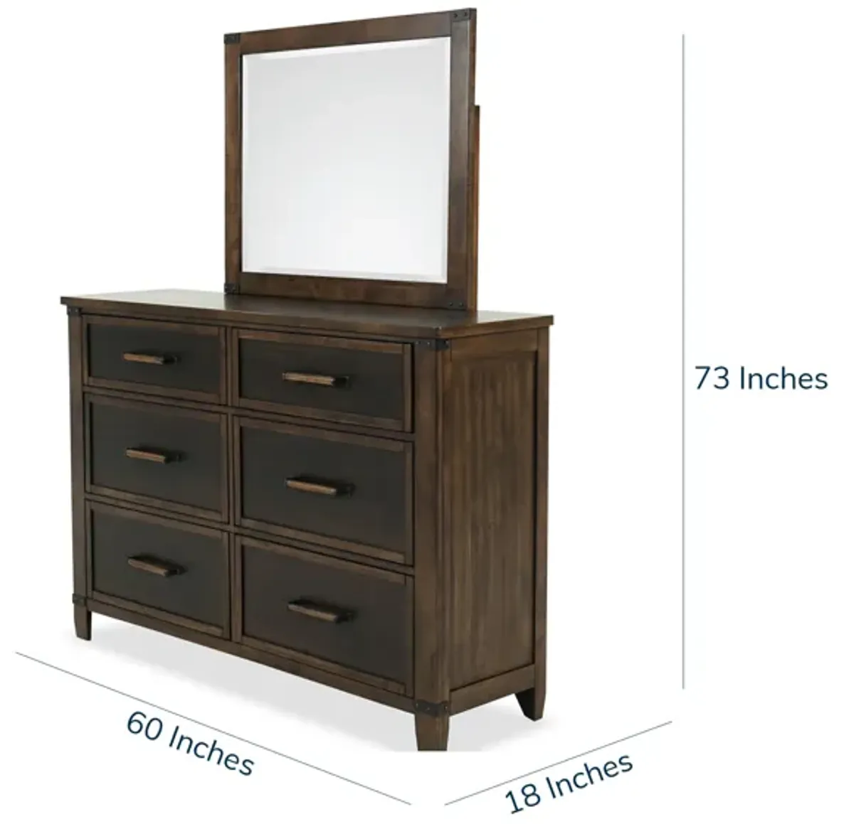 Wyattfield Dresser and Mirror