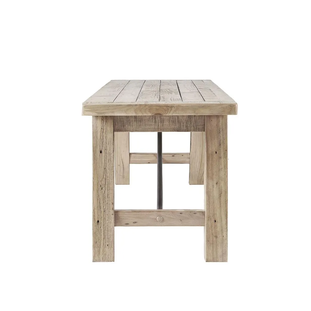 Belen Kox Rustic Reclaimed Pine Dining Bench, Belen Kox