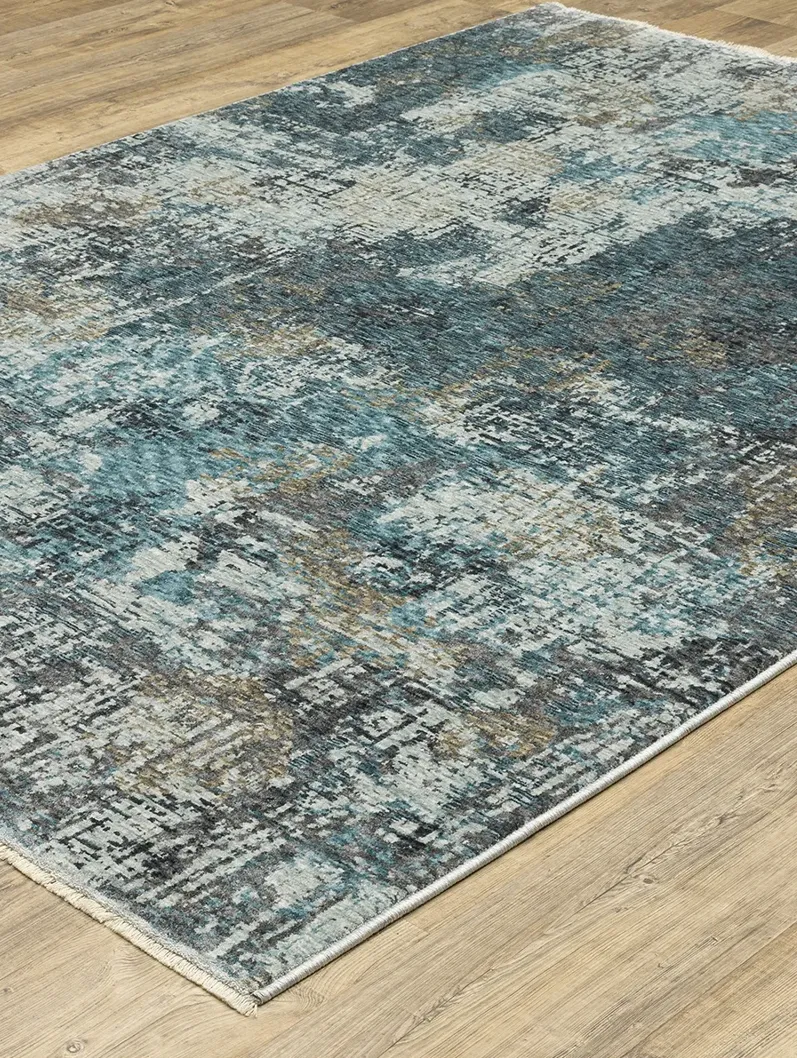 Hayden 3'3" x 5' Blue Rug