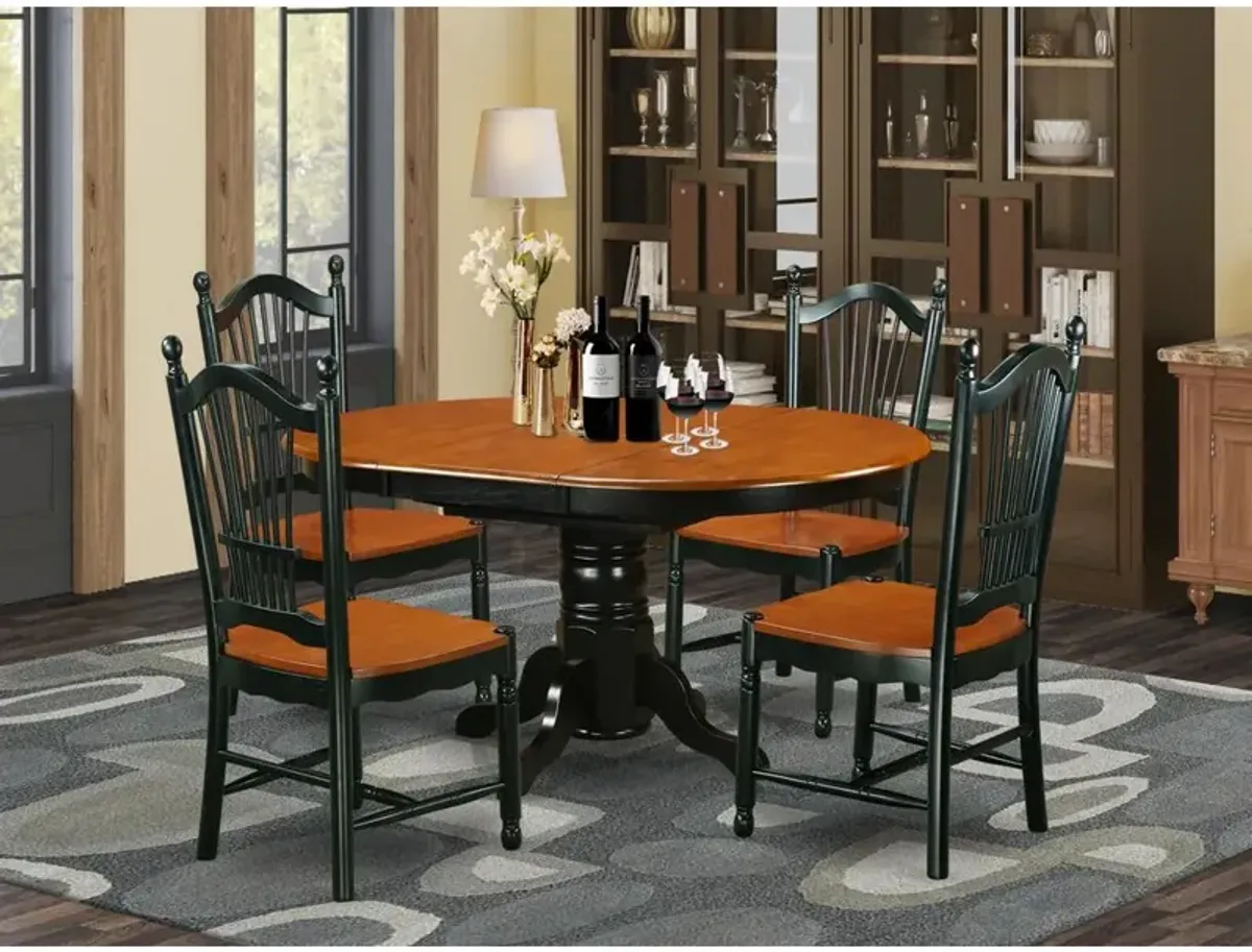 Dining Room Set Black & Cherry