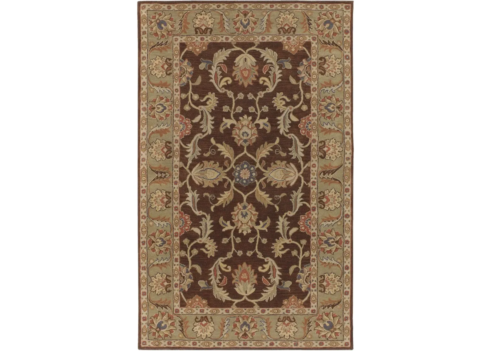 Caesar CAE-1007 4' Round Brown Rug