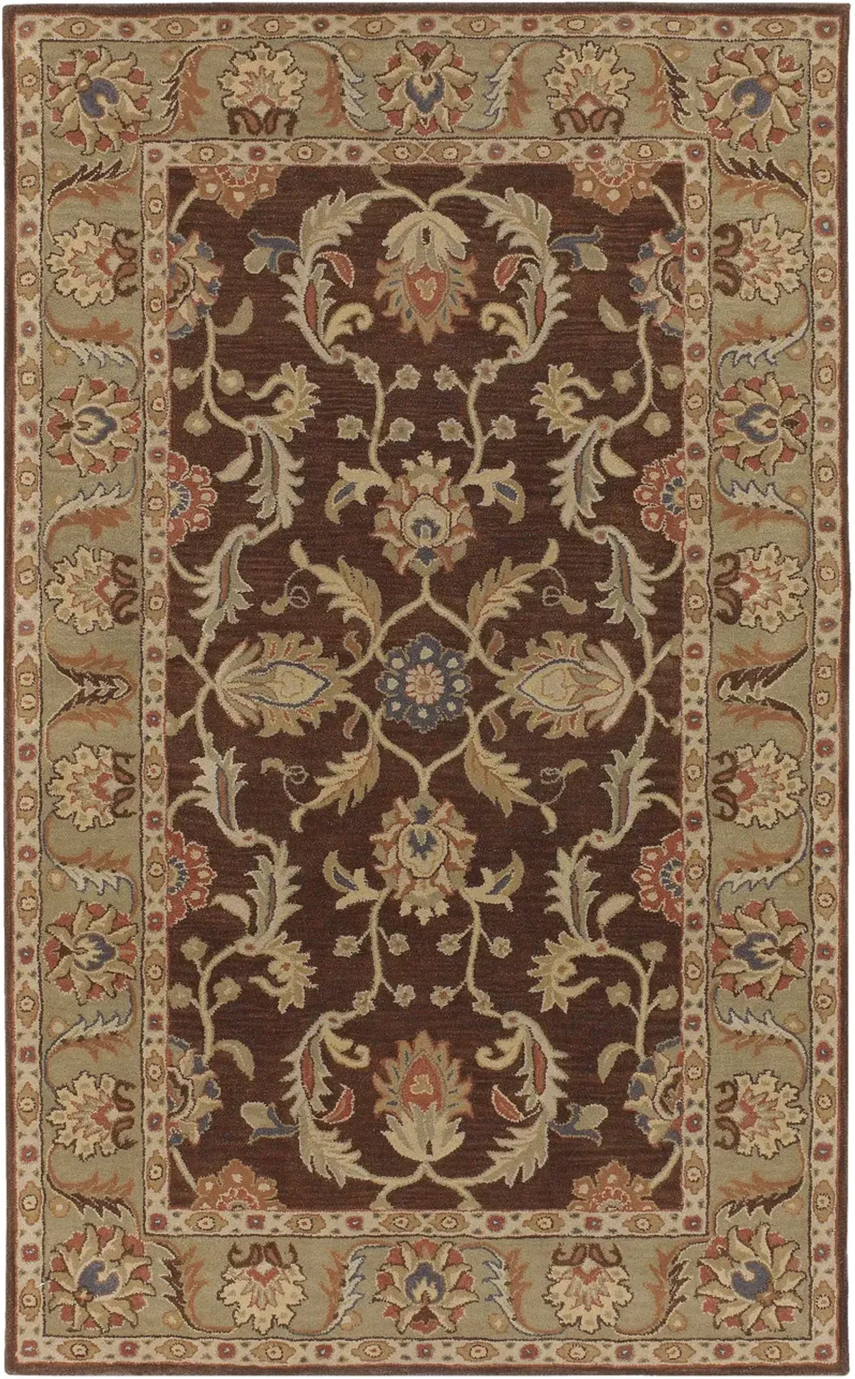 Caesar CAE-1007 4' Round Brown Rug