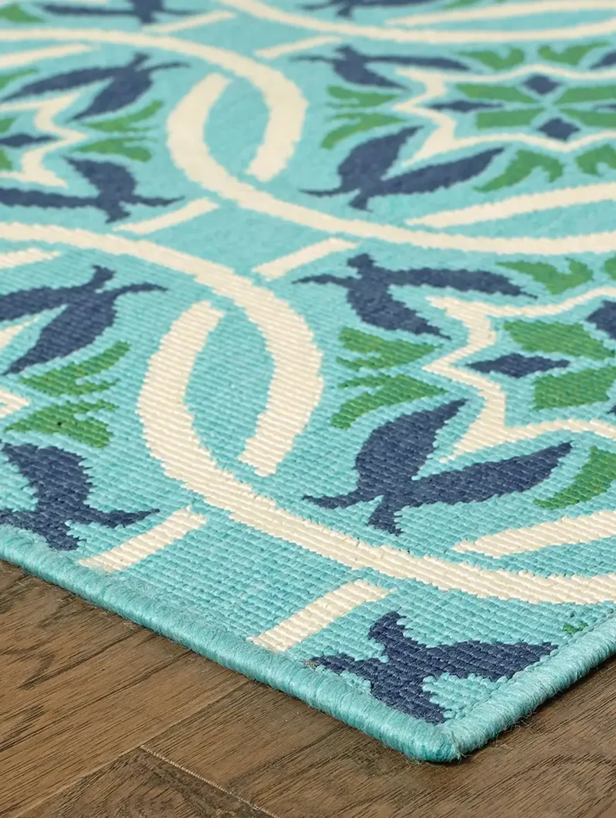 Meridian 6'7" x 9'6" Blue Rug