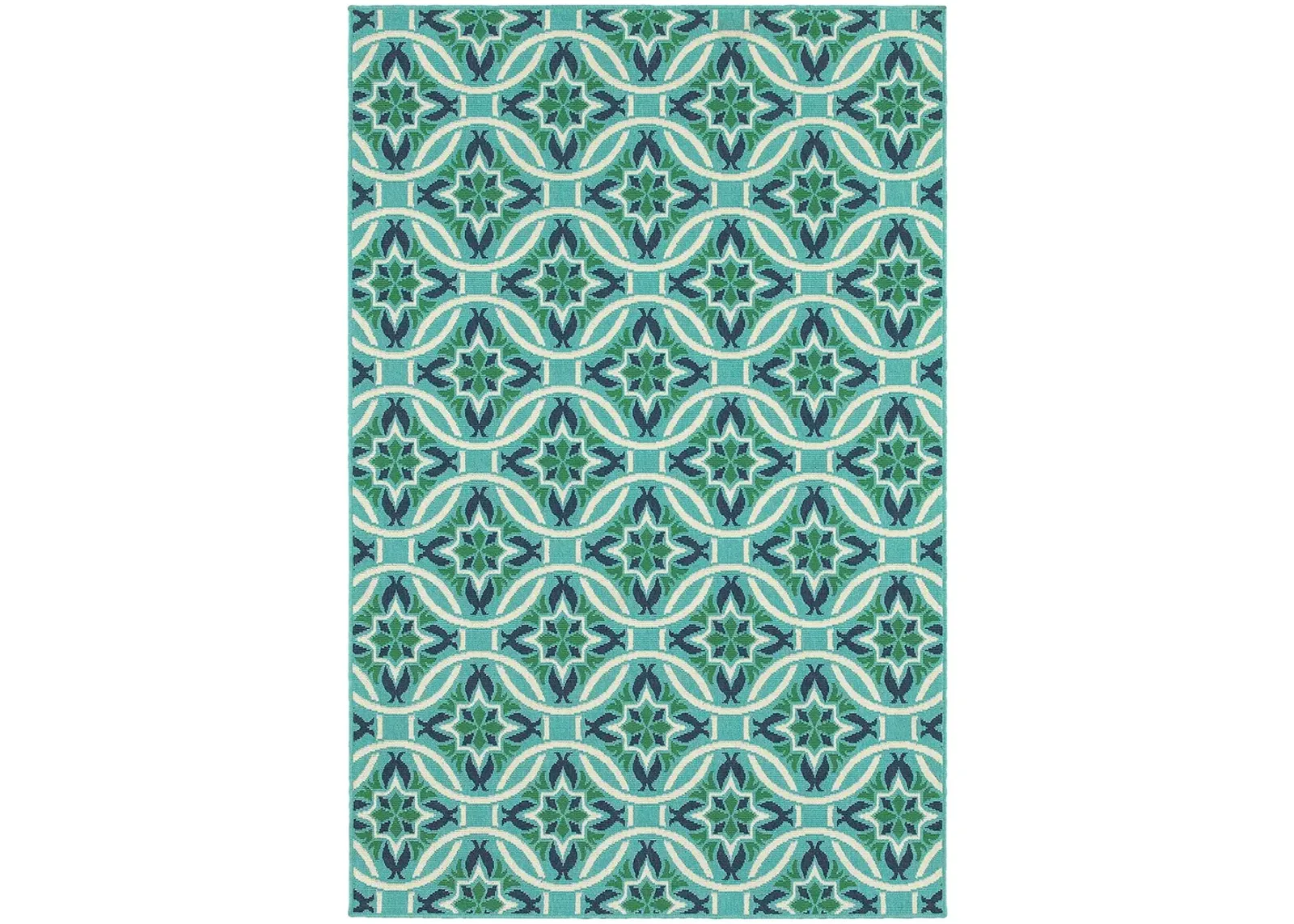 Meridian 6'7" x 9'6" Blue Rug