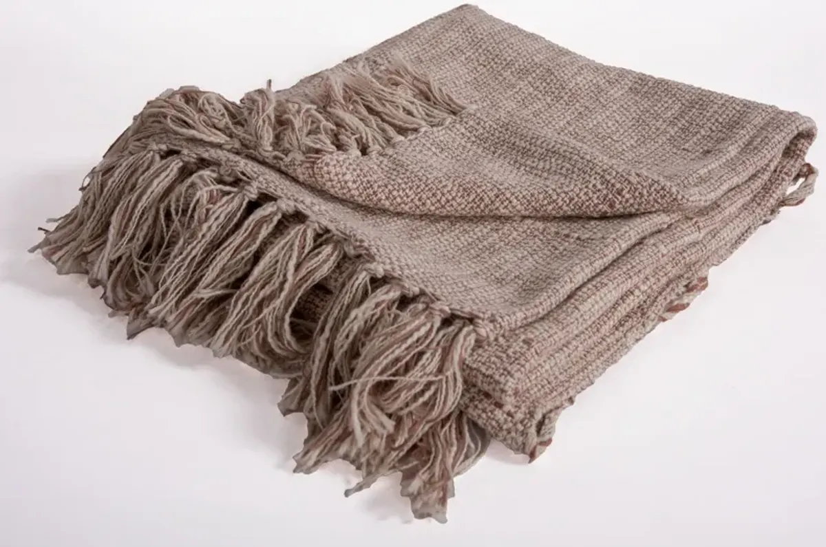 Natural Khaki 50" x 60" Throw Blanket