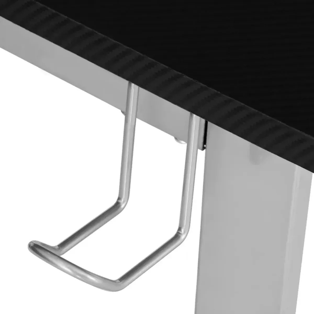 Warrior L-Shaped Gaming Desk, Black