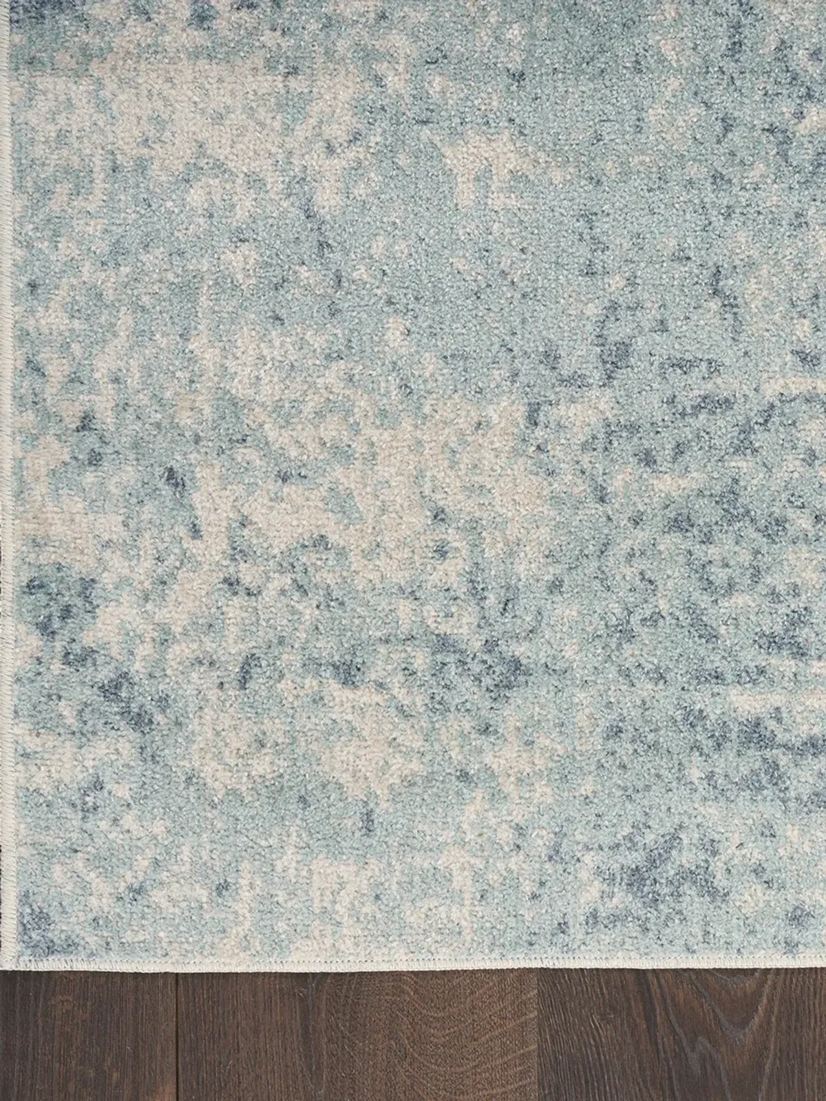 Astra Machine Washable ASW07 Blue/Ivory 9' x 12' Rug