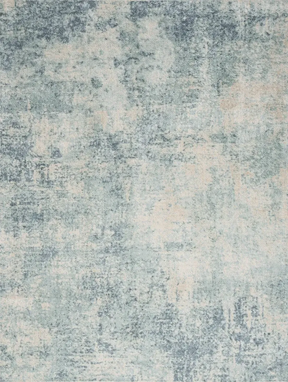 Astra Machine Washable ASW07 Blue/Ivory 9' x 12' Rug