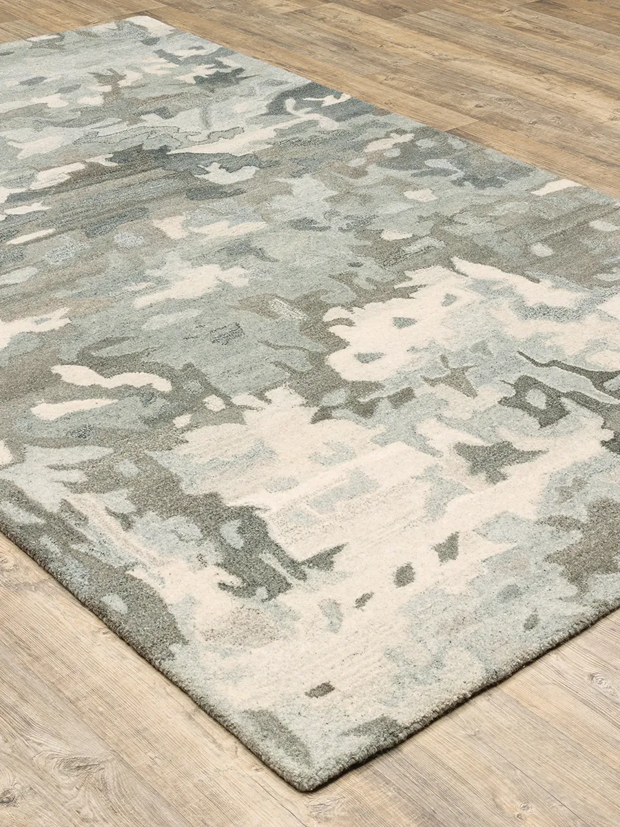 Anastasia 2'6" x 8' Grey Rug