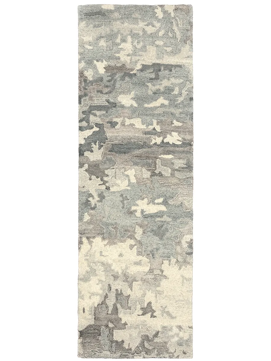 Anastasia 2'6" x 8' Grey Rug