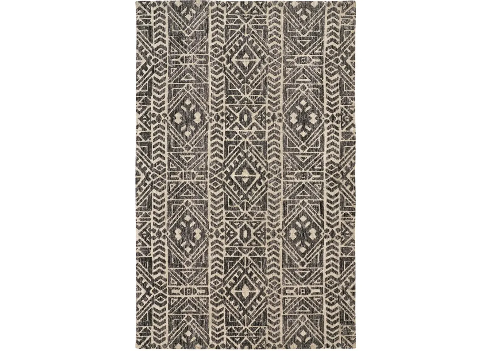 Colton 8627F Gray/Black/Ivory 3'6" x 5'6" Rug