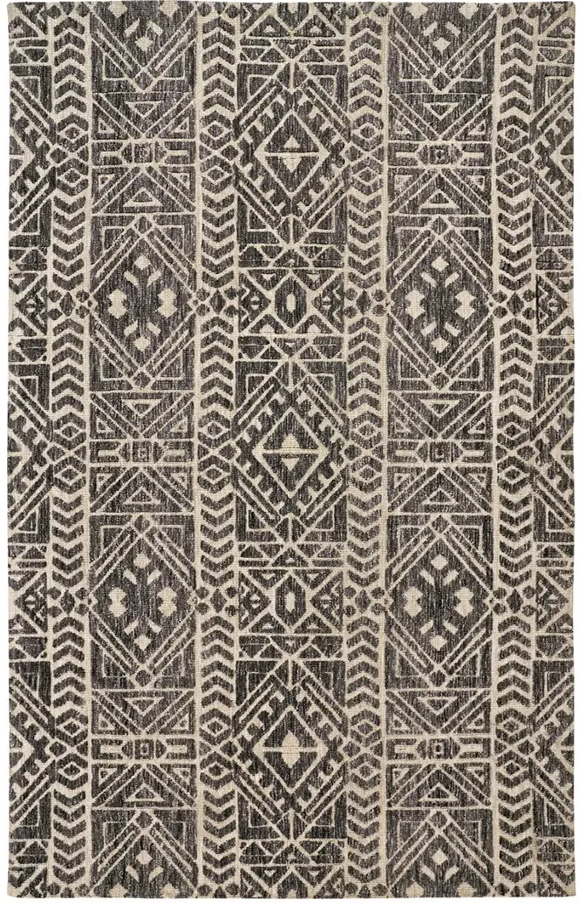 Colton 8627F Gray/Black/Ivory 3'6" x 5'6" Rug