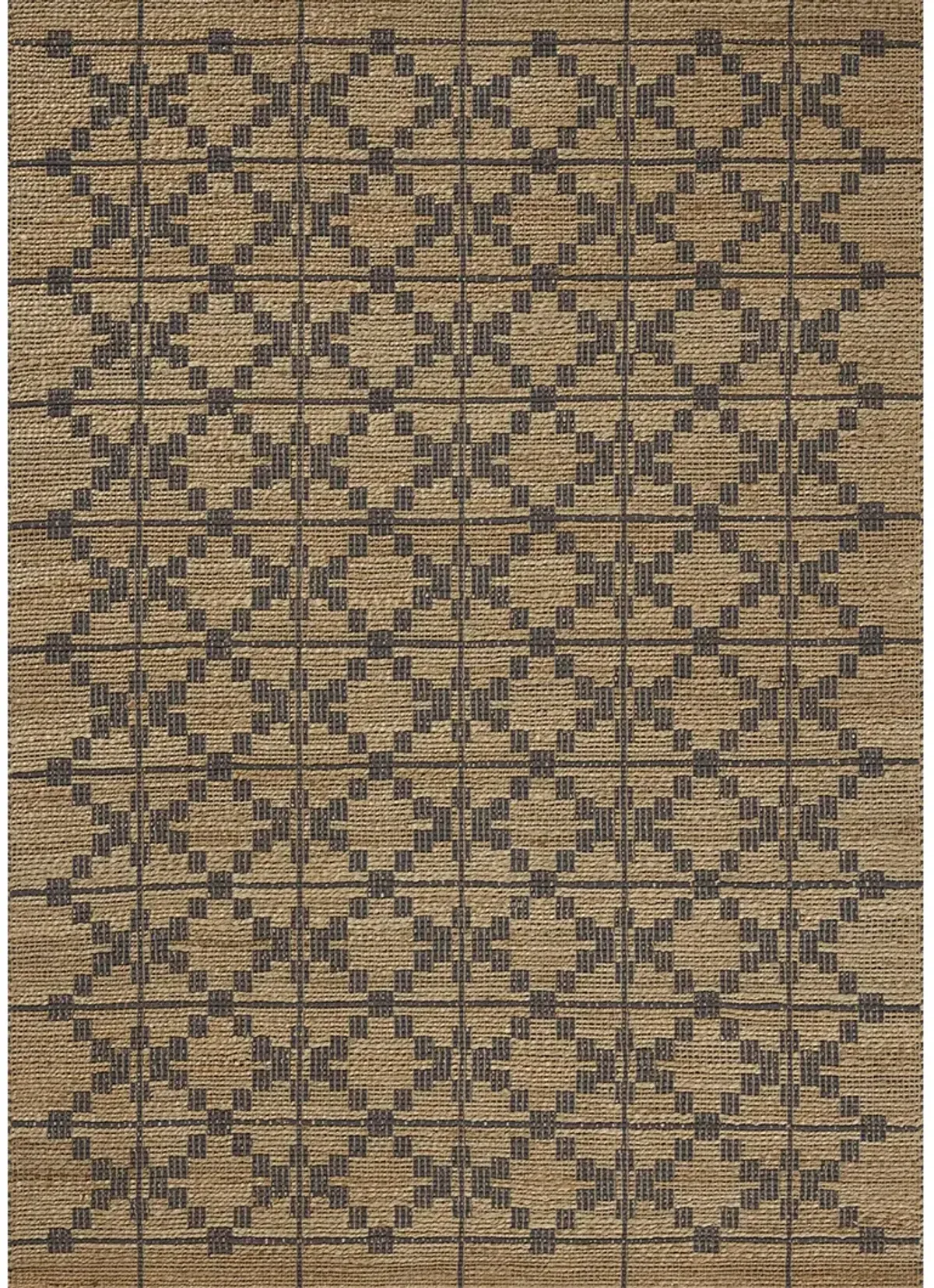 Judy JUD-05 Natural / Graphite 2''3" x 3''9" Rug by Chris Loves Julia