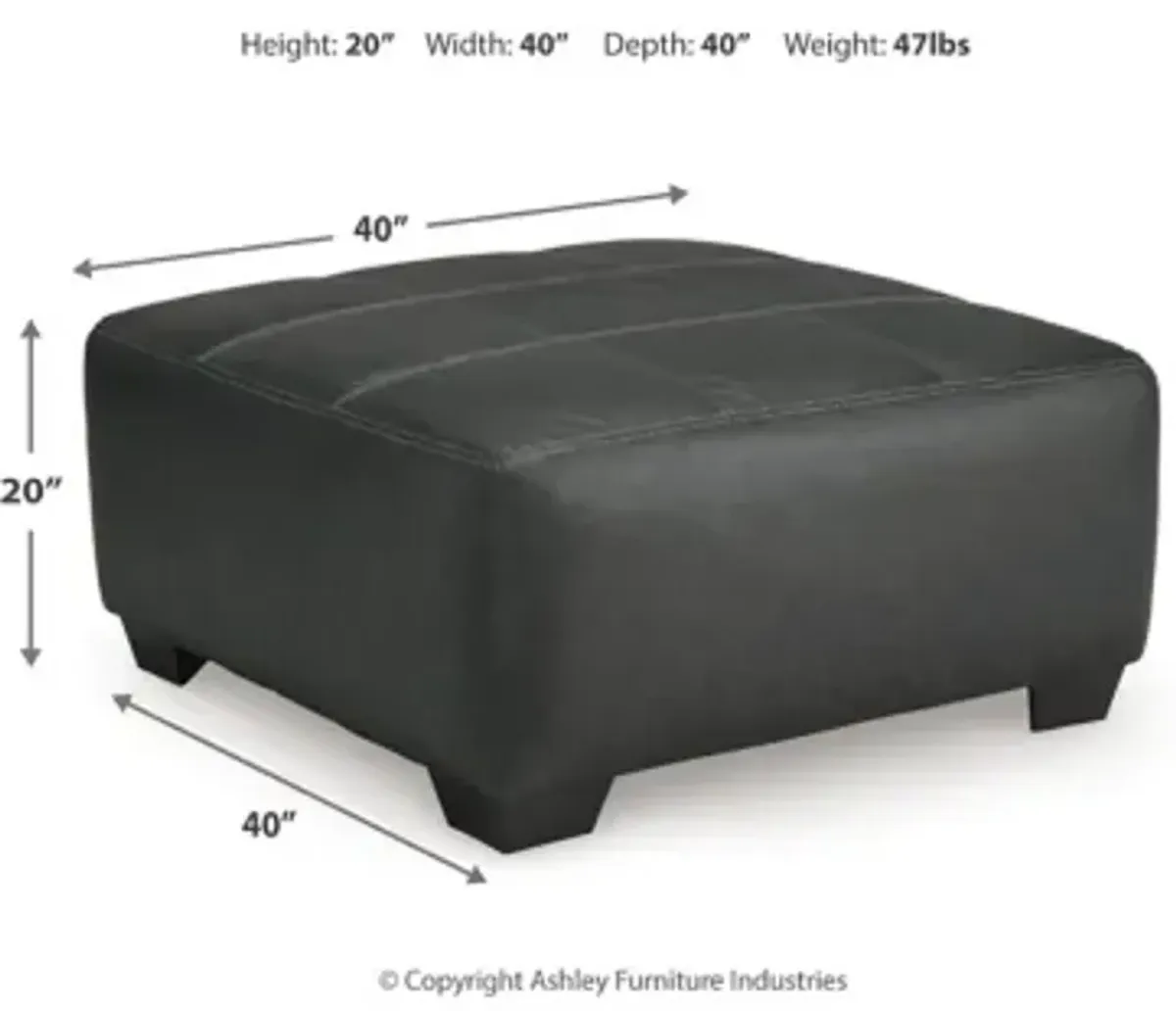 Brixley Pier Oversized Accent Ottoman
